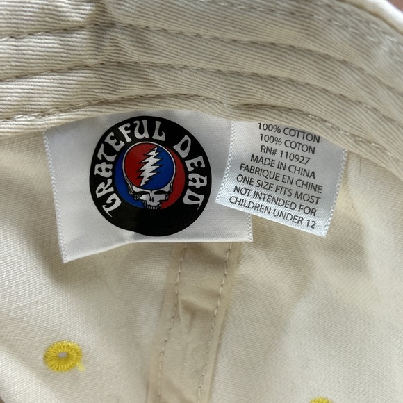 Grateful Dead Adjustable Embroidered Dancing Bear Blue White Baseball Hat Cap - Picture 9 of 9